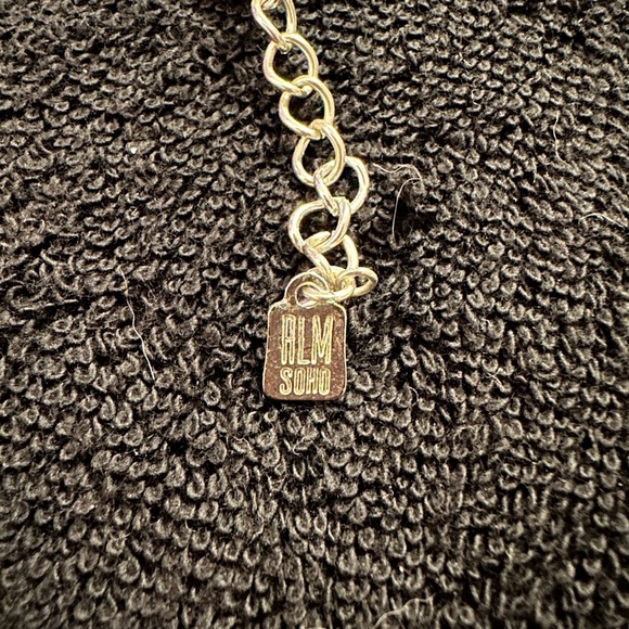 ROBERT LEE MORRIS SOHO Pink Metal Heart Pendant and Necklace - Picture 2 of 8